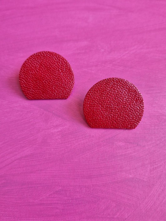 kolczyki - inne 80s . fiery red sunset