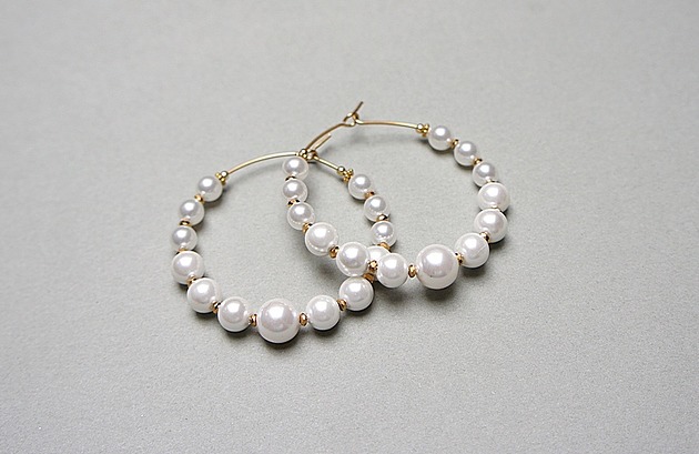 kolczyki - inne Alloys Collection - Wianki (Pearls)  kolczyki