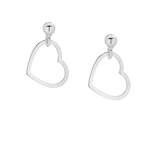 kolczyki srebrne Srebrne kolczyki serduszka