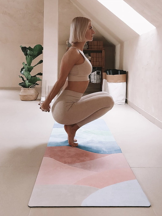 akcesoria do jogi Mata do jogi 4 mm Adventure artsophy Gładka mikrofibra