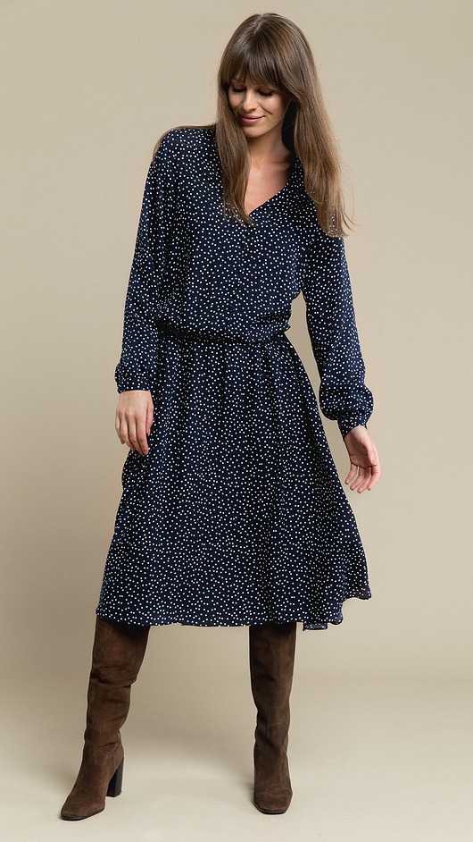 Sukienka Alice Granat w Kropki Benedict Harper 