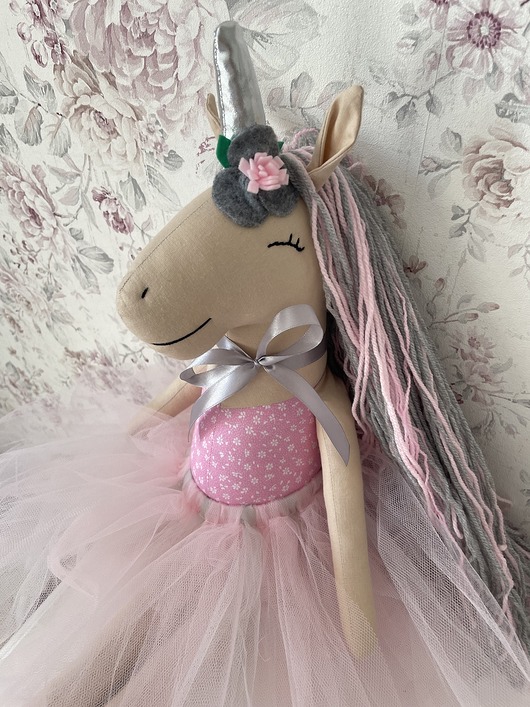 misie i maskotki Matylda maskotka jednorożec 55 cm
