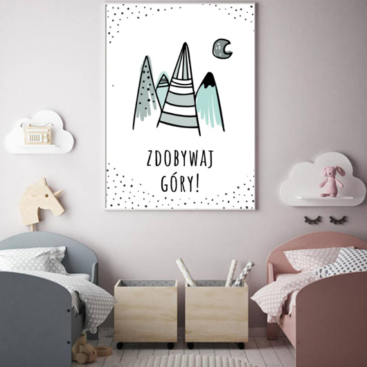 zdobywaj góry Skandynawski plakat   Plakatowka