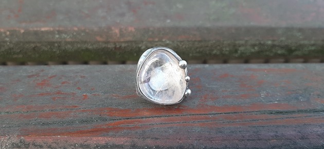 pierścionki - różne Kryształ górski - pierścionek regulowany