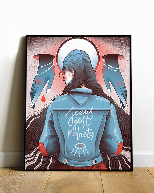 Ilustracja "Jezus jest kobietą" Iza Dudzik