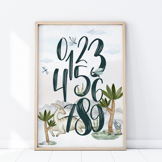 PLAKAT CYFRY P284 Yoko Design