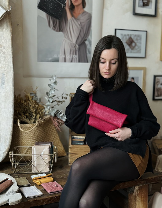 saszetka nerka Dual Bag XL Magenta