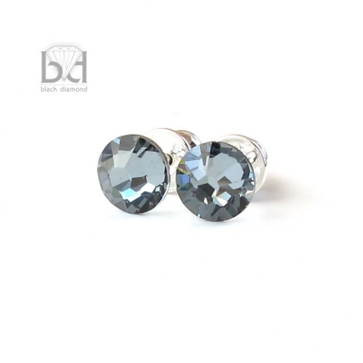 Mini sztyfty kryształ Swarovski  Black Diamond