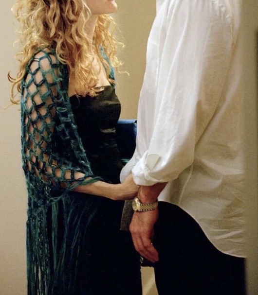 szale damskie Ażurowa chusta w stylu Carrie Bradshaw