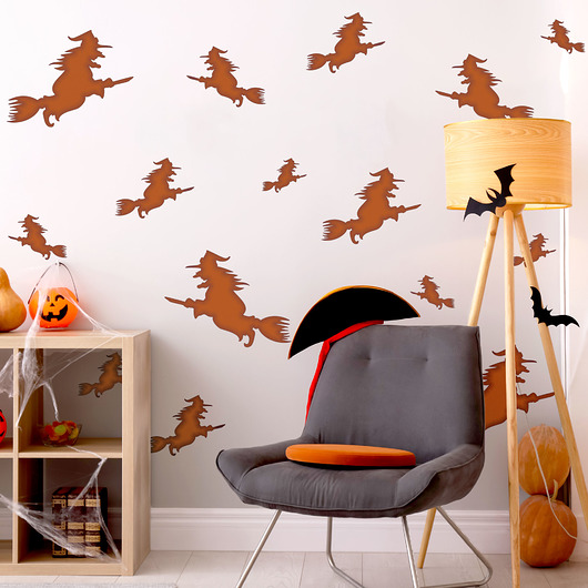 tapety i naklejki ścienne Szablon malarski halloween (5 szt.) // CZAROWNICA