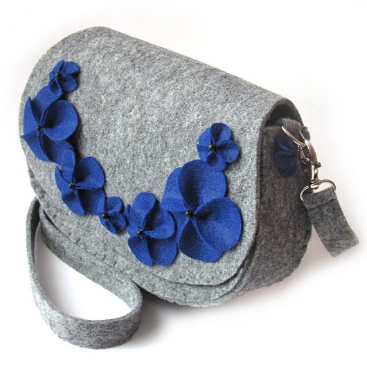 Popping Deep Blue - torebka mała Craft Factory