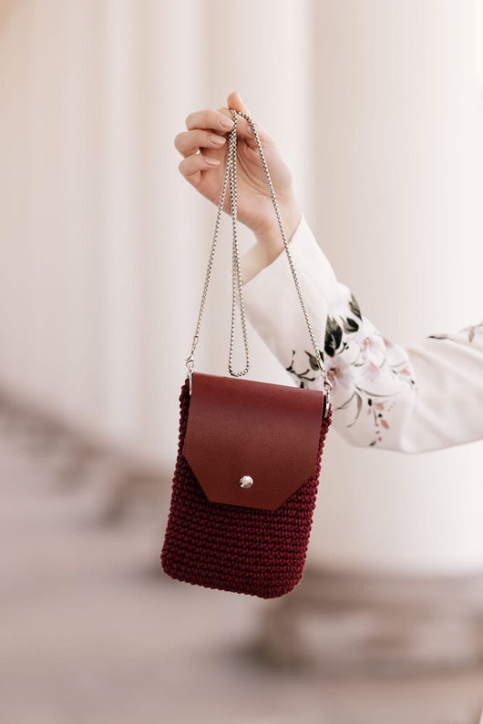 torby na ramię Mini Bag Craftbags - bordowa