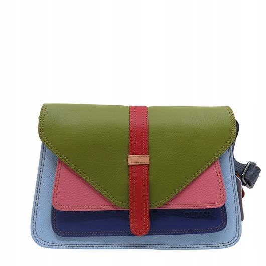 torby na ramię Torebka damska klasyczna elegancka skórzana na ramię pasek OLIVKA