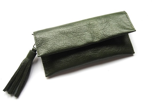 Fringe mini - skórzana mini kopertówka sabi tatka