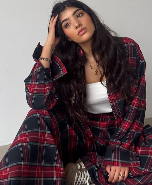 ubrania różne KOSZULA flanelowa w kratę RED 100% bawełniana