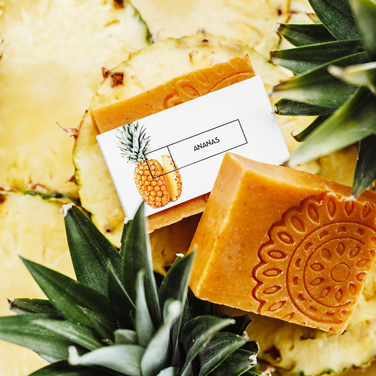 mydło w kostce Ananas naturalne mydło ręcznie wyrabiane