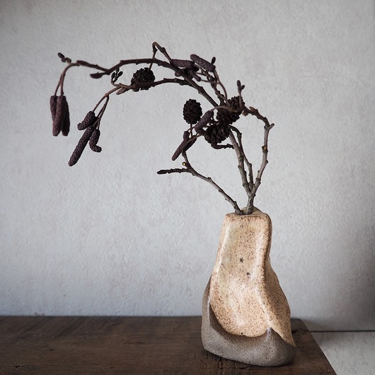 wazony Mały wazon szaro-beżowy