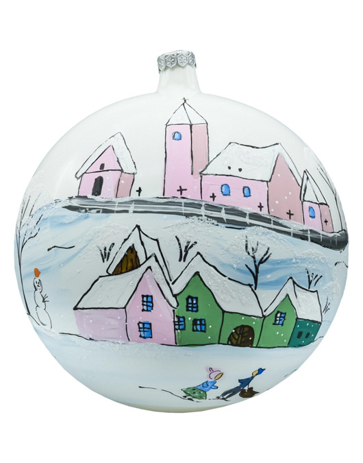 bombki Bombka okrągła duża: motyw czeskiej bajki