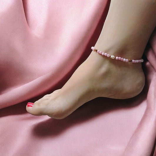 bransoletki z kamieni naturalnych NA KOSTKĘ : perły, agat matowy różowy, hematyt