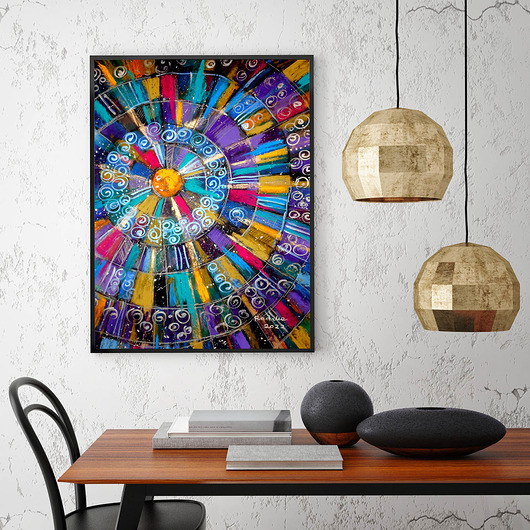 grafiki i ilustracje Mandala 6 - rysunek B2 unikat