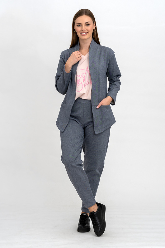 komplety damskie Komplet  Marynarka+Spodnie  jeans