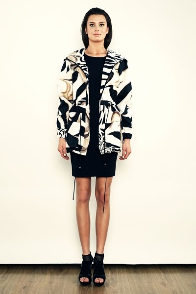 Designerska kurtka - parka - animal print  milita nikonorov