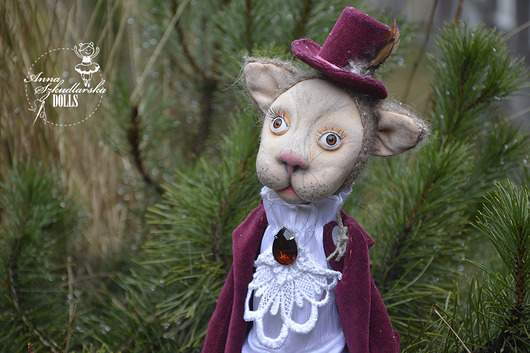 Mr Cat - OOAK doll Anna Szkudlarska unique dolls