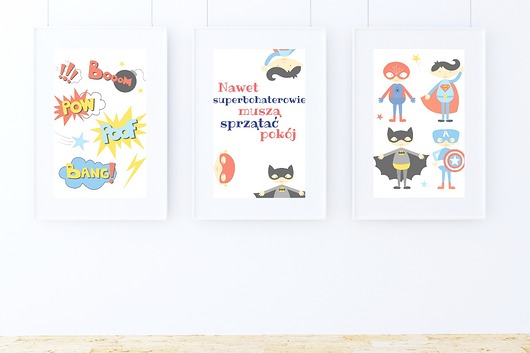 Zestaw plakatów SUPERBOHATER A4 Well Wall