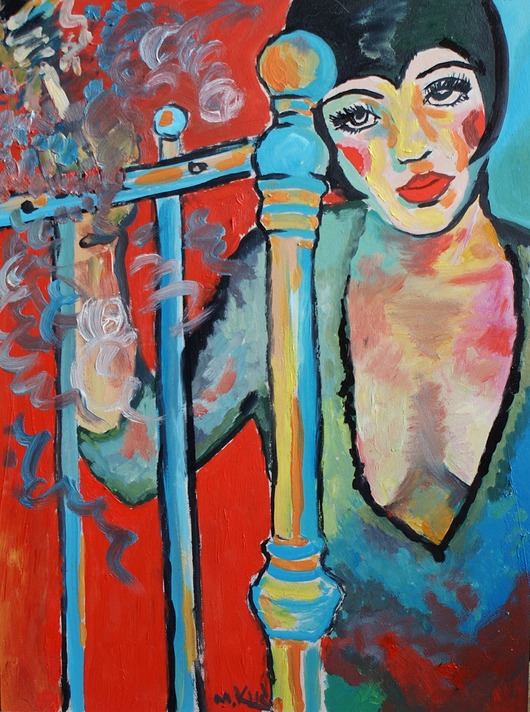 obrazy Obraz olejny do salonu cabaret Liza Minnelli