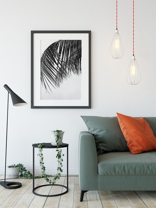 Plakat skandynawski botaniczny Liść Palmy myscandi