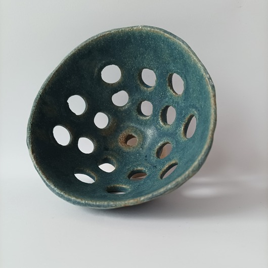 kuchnia - różne Mały ceramiczny durszlak
