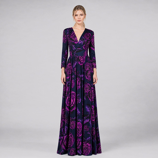 sukienki maxi damskie Elle - Magic Rose