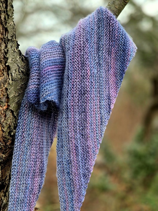 szale damskie Błękit z iskrą / chustka