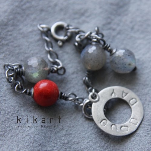 mini grey&red - GOOD DAY kikart
