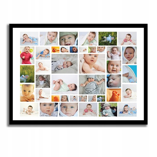 plakaty Plakat personalizowany kolaż z ponad 40 zdjęciami