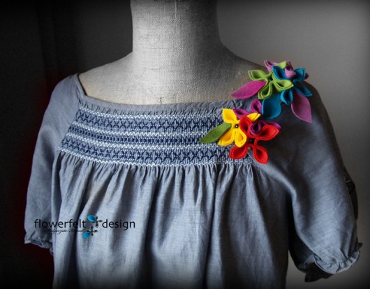 multicolours brochy FlowerFelt Design
