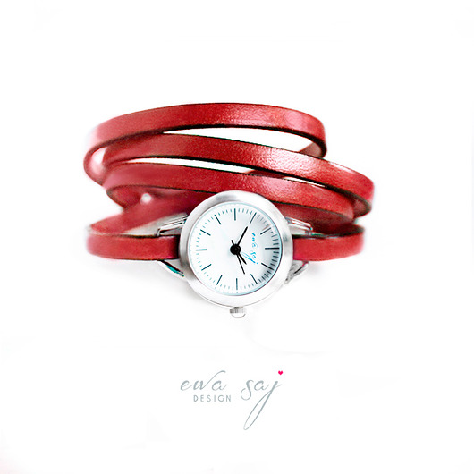 Summer simple -zegarek -red Ewa Saj Fotografie