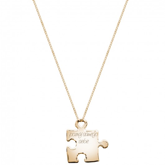 Naszyjnik Elegante - puzzle grawer pozłac. by ilo