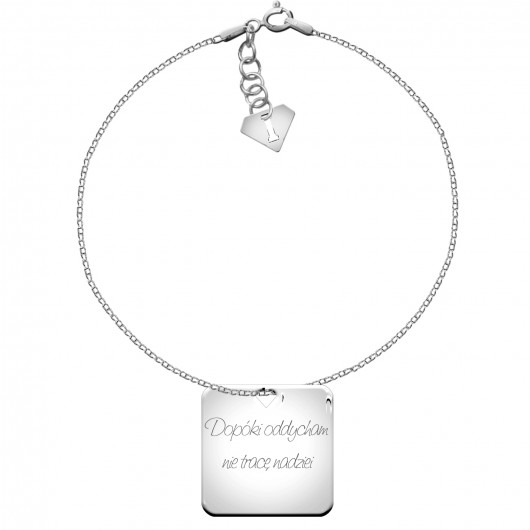 Bransoletka Charming - kwadrat grawer by ilo