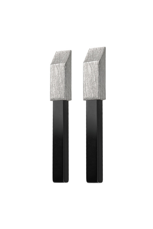 kolczyki z kolekcji EDGY/ SILVER Daria Siwiak Jewellery