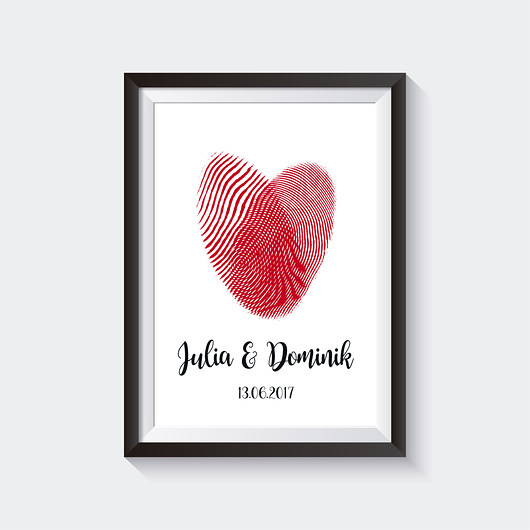 Plakat ślubny ODCISK 61sekunden