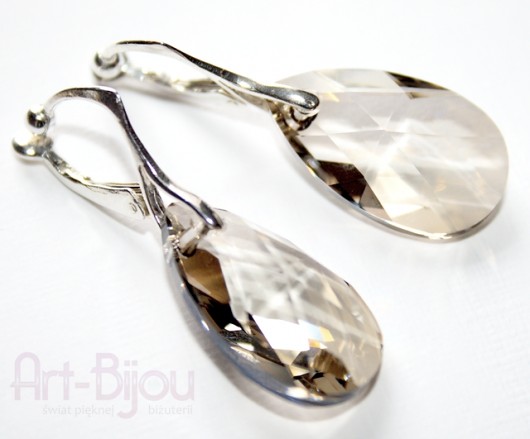 Pear Silver Shade - klipsy margot