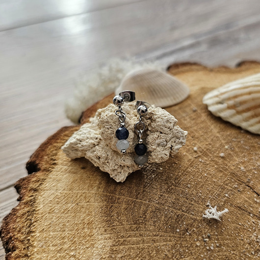 kolczyki z kamieniami Kolczyki z jadeitami