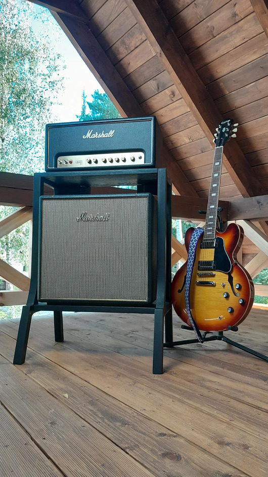 meble - inne Pi Amp Stand - Drewniany statyw na wzmacniacz gitarowy