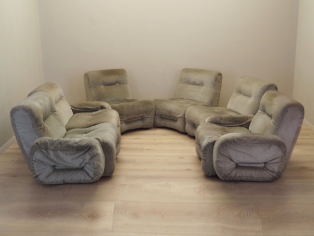 sofy i szezlongi Sofa modułowa, włoski design, lata 60, produkcja: Włochy
