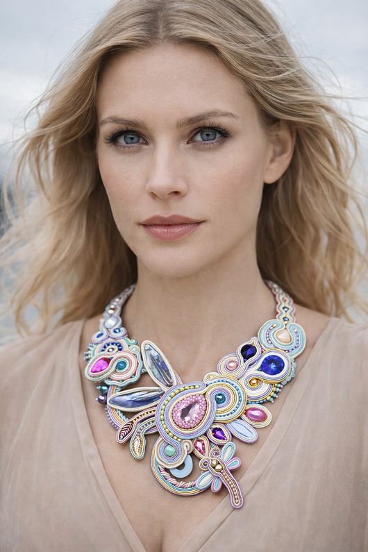 kolie Secret Garden- naszyjnik Soutache