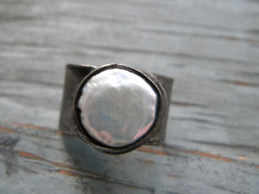 Roman Ancient Ring ;) biała perła Beata Trotter