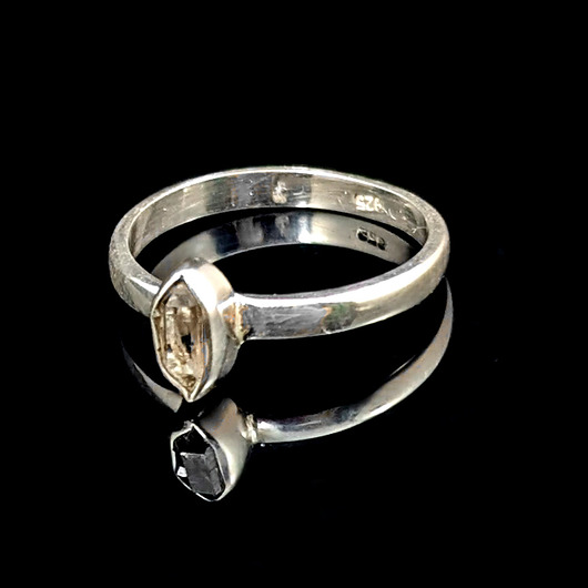 pierścionki srebrne Pierścionek icicle herkimer