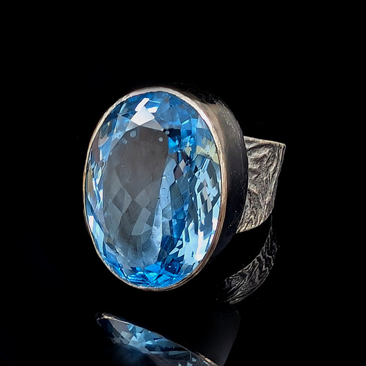 pierścionki srebrne Pierścionek Royal topaz