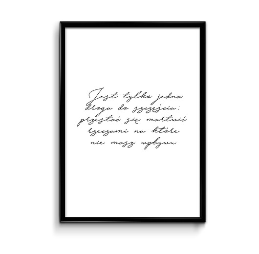 Plakat Jest tylko jedna droga  Bury Lis